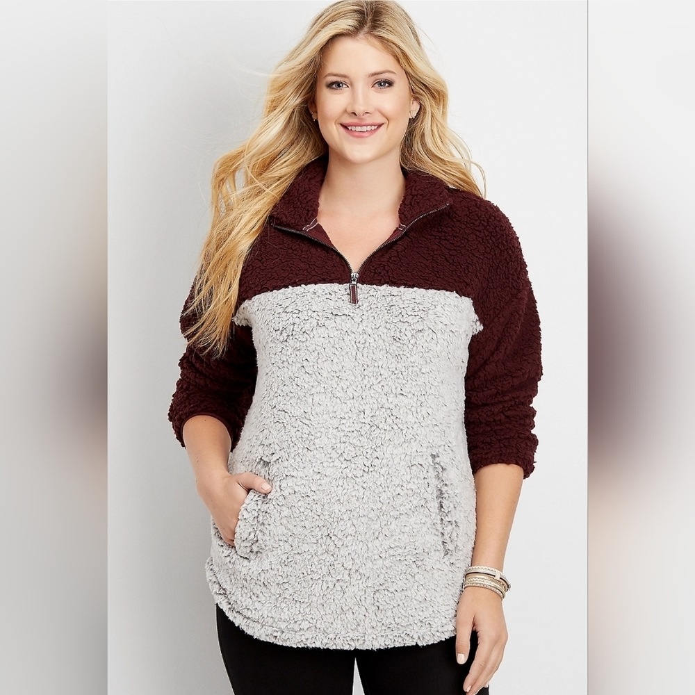 maurices- Sherpa colourblock pullover